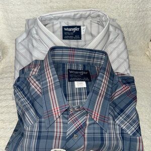 Vtg Wrangler Cowboy Cut X-long Tails Men 18-36 Pearl Snap Western Shirt Top Lot2